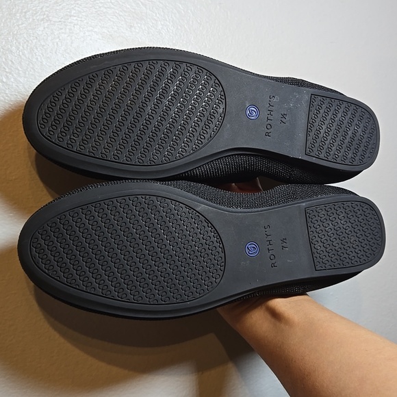 Rothy's The Flat Sold Black Round Toe Comfort Shoes New Without Box - Picture 6 of 6